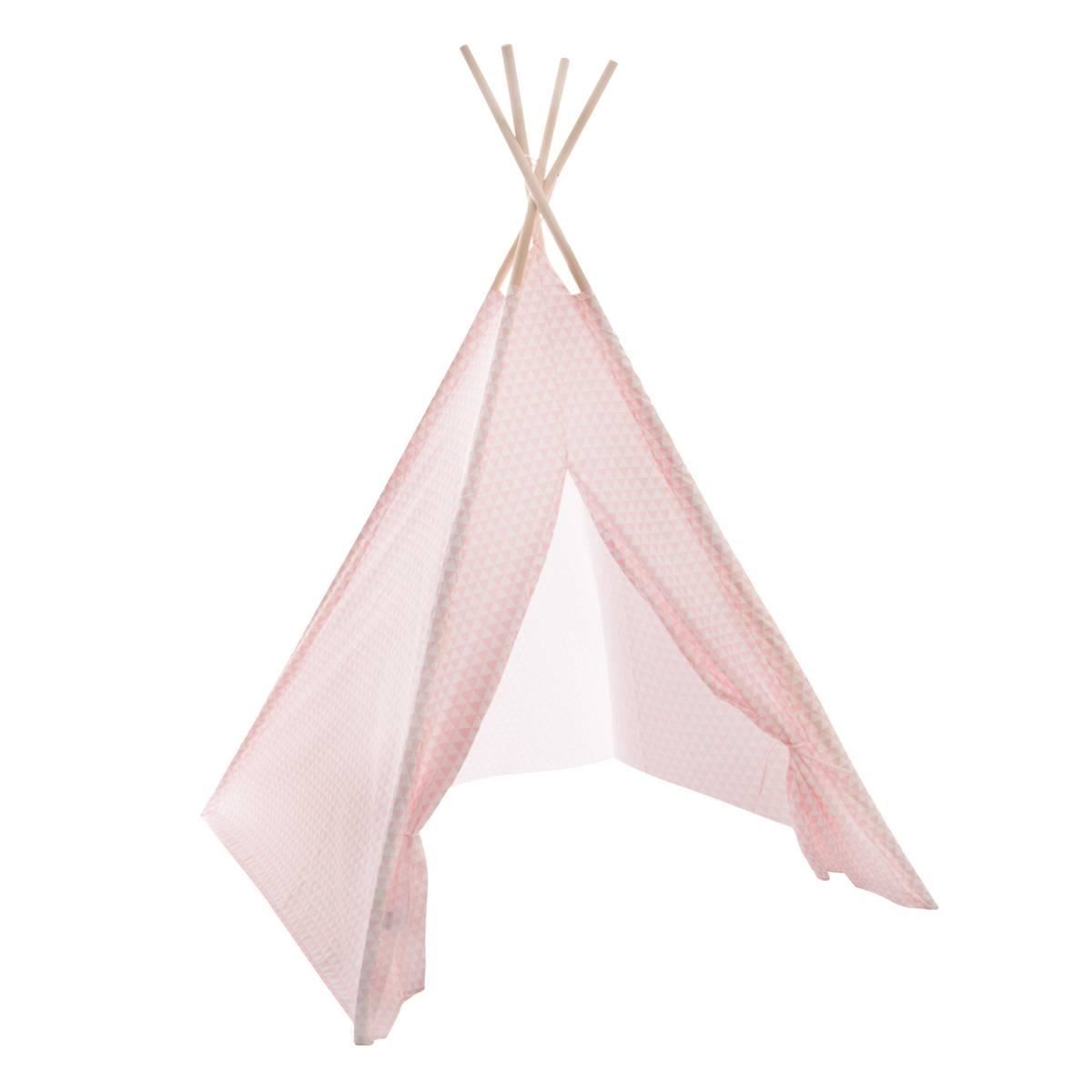 Atmosphera Kinder Tipi Speeltent - 120 x 120 x 160 cm - Roze - Polyester