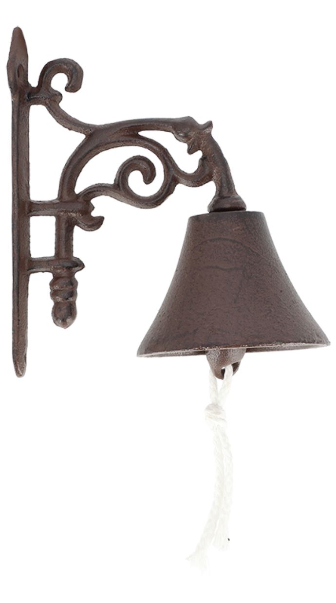 Esschert Design klassieke gietijzeren deurbel Flower afbeelding