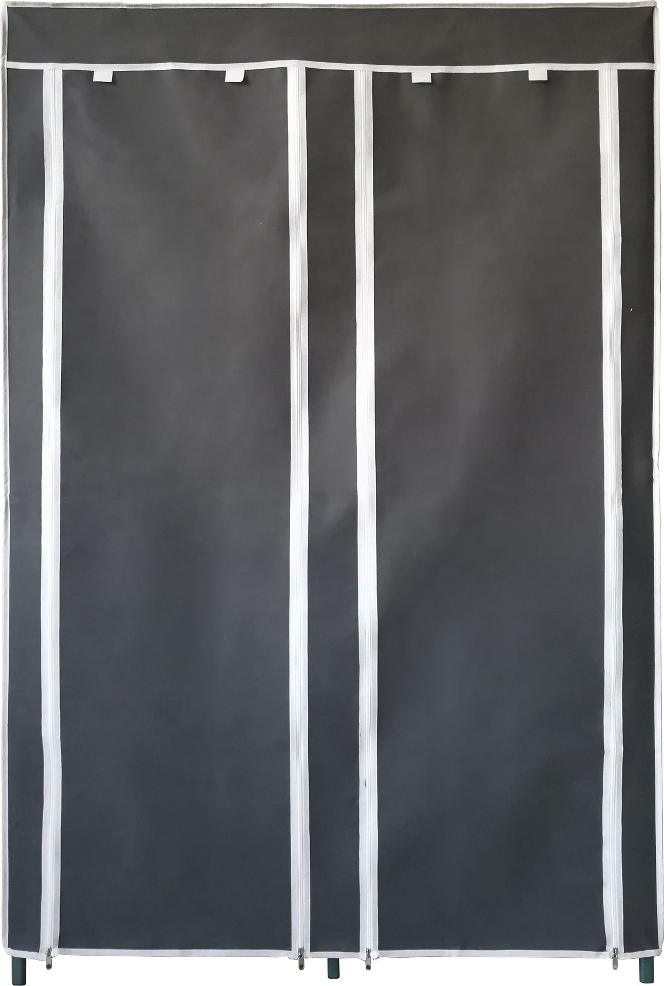 Practo Home kledingkast alu dubbel grijs - Kledingrekken en -kasten - 48x109x163cm - dubbel afbeelding