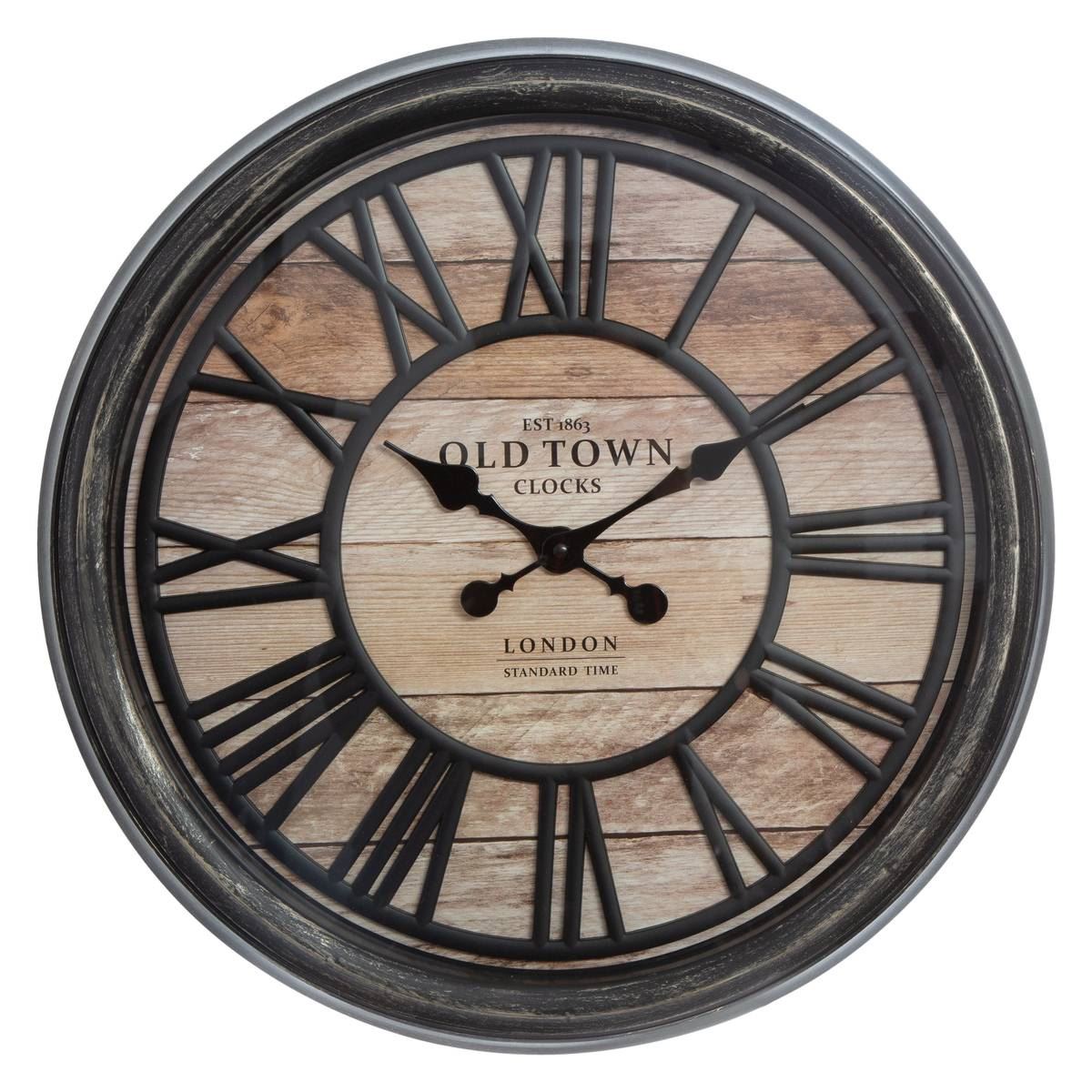 Atmosphera bruine Wandklok - Agathe D50cm afbeelding