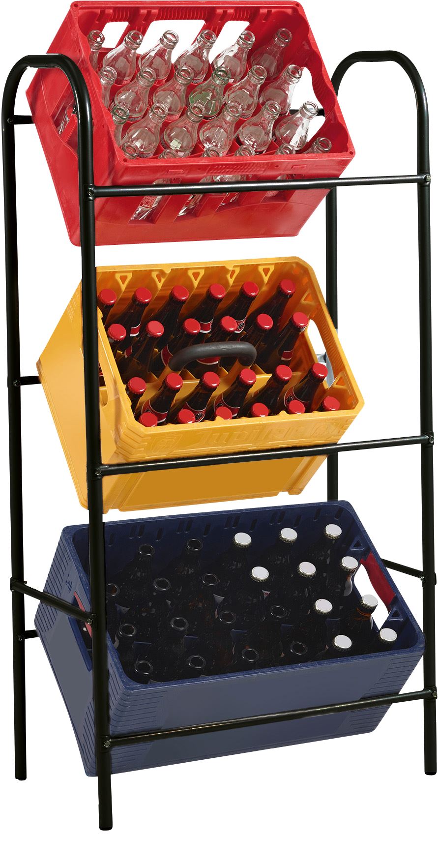 Practo Home krattenrek - 116x55,2x34 cm - staal - zwart afbeelding