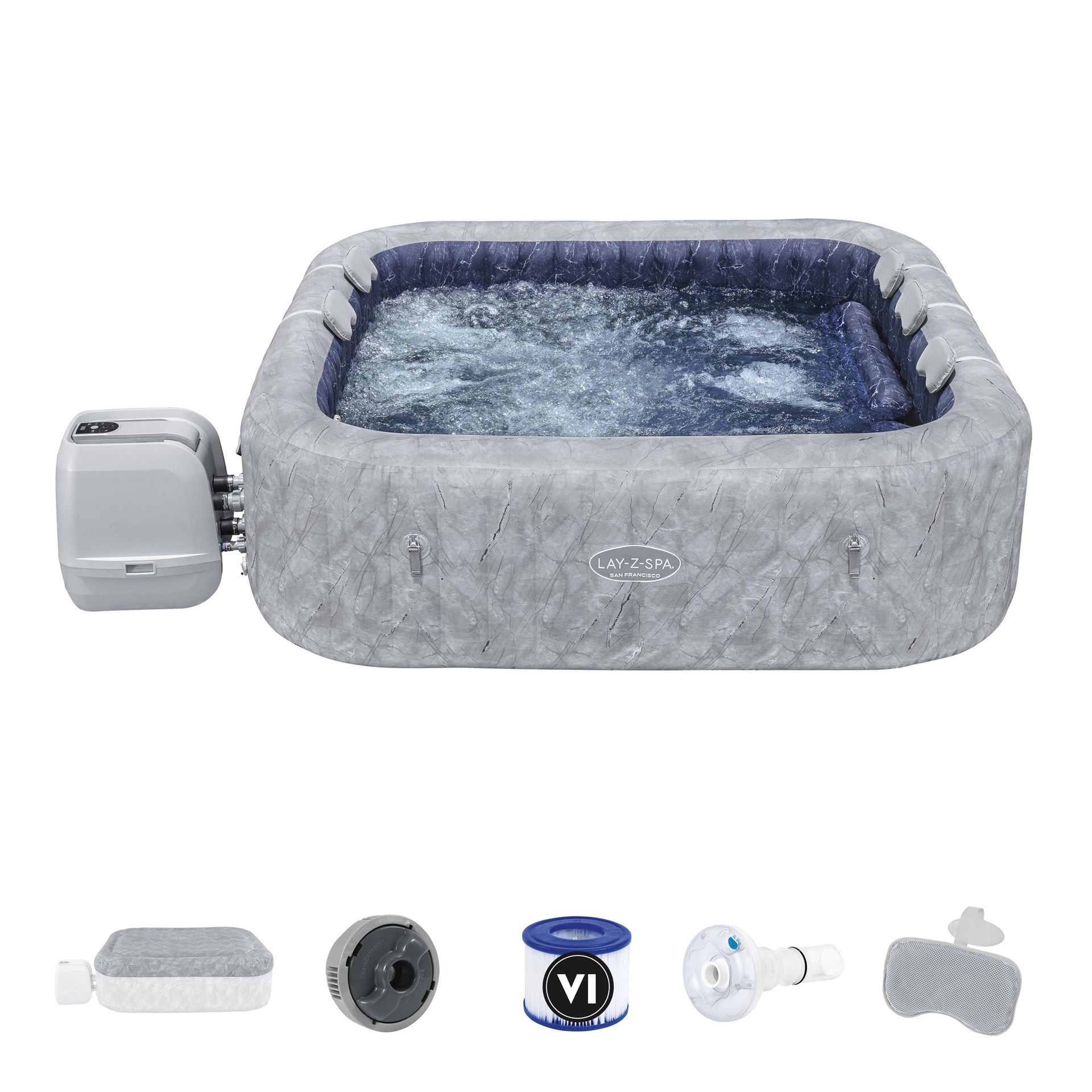 Bestway Lay-Z-Spa San Fransisco Energy-Efficient Smart HydroJet Pro - 5-7 personen - energiezuinig! afbeelding