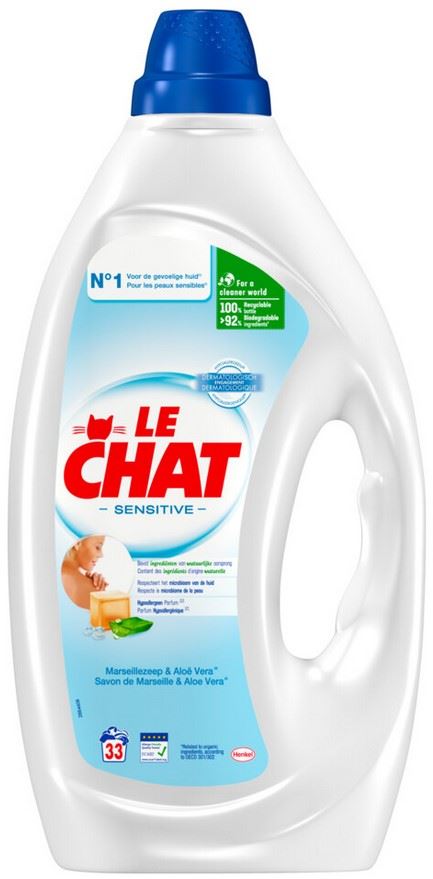 Le Chat Sensitive vloeibaar wasmiddel - 1.485L voor 33 wasbeurten afbeelding