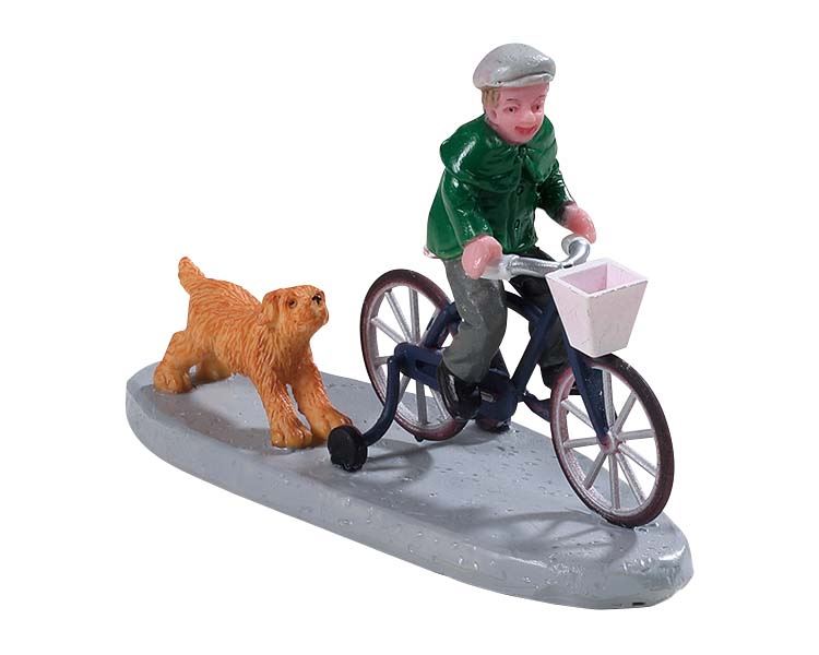 Lemax -'Biking Fun'- Figuur afbeelding