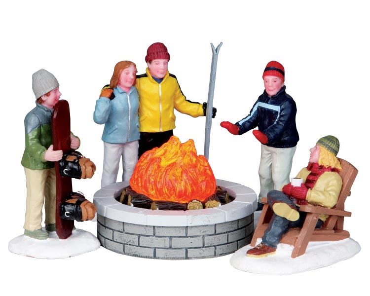 Lemax - 'Fire Pit' - Verlicht figuur - Exclusief adapter