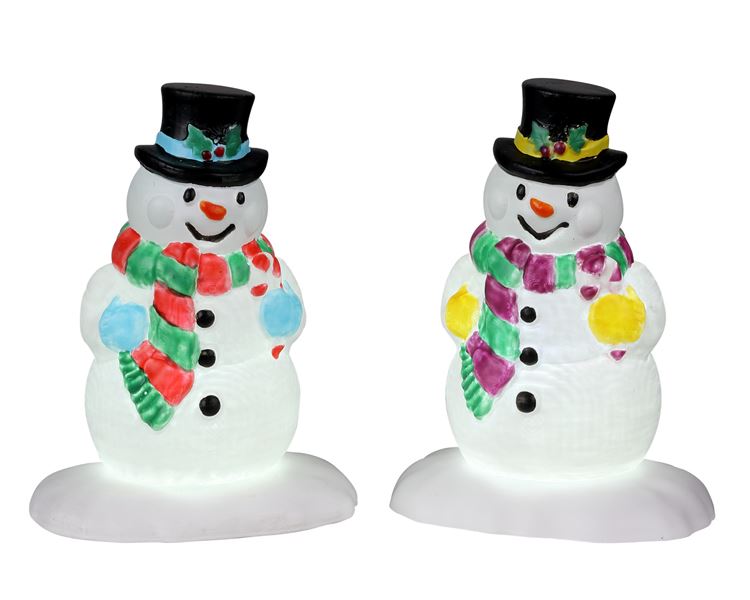 Lemax -'Holly Hat Snowman'- Verlicht accessoire - Exclusief adapter afbeelding