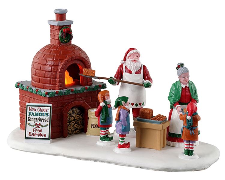 Lemax - 'Mrs. Claus' Gingerbread Bake' - Verlicht figuur - Exclusief adapter (werkt ook op batterijen)