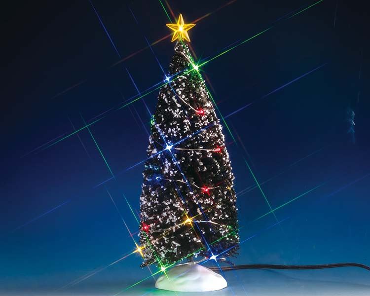 Lemax -'Multi-Light Evergreen Tree L'- Verlichte kerstboom - Exclusief adapter (werkt ook op batterijen) afbeelding