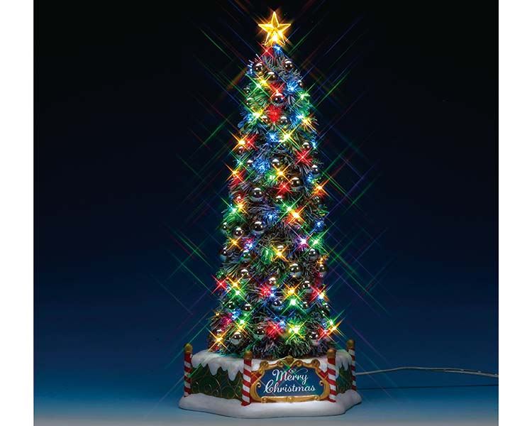 Lemax - 'New Majestic Christmas Tree' - Verlichte kerstboom met muziek/geluid - Exclusief adapter (werkt ook op batterijen)