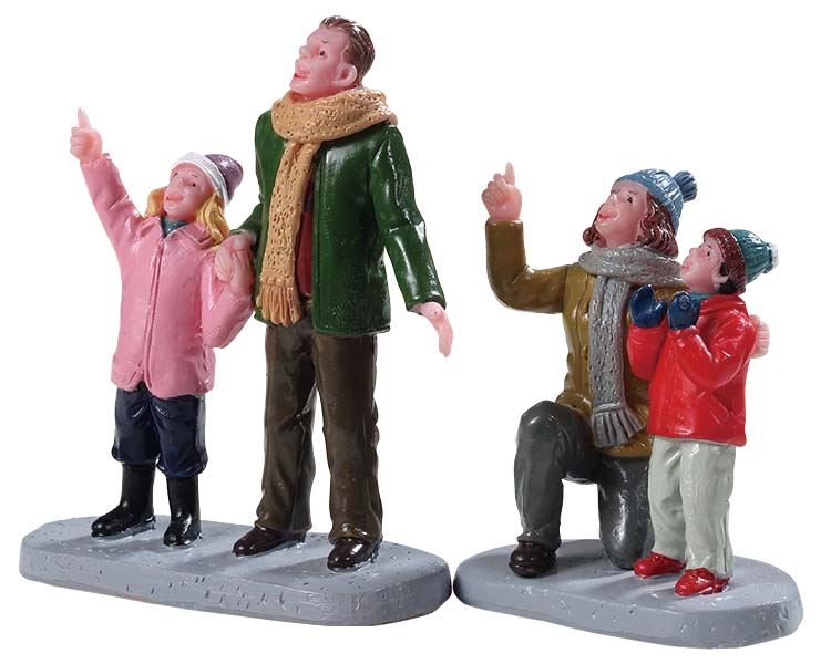 Lemax - 'People Admiring Fireworks' - Figuur