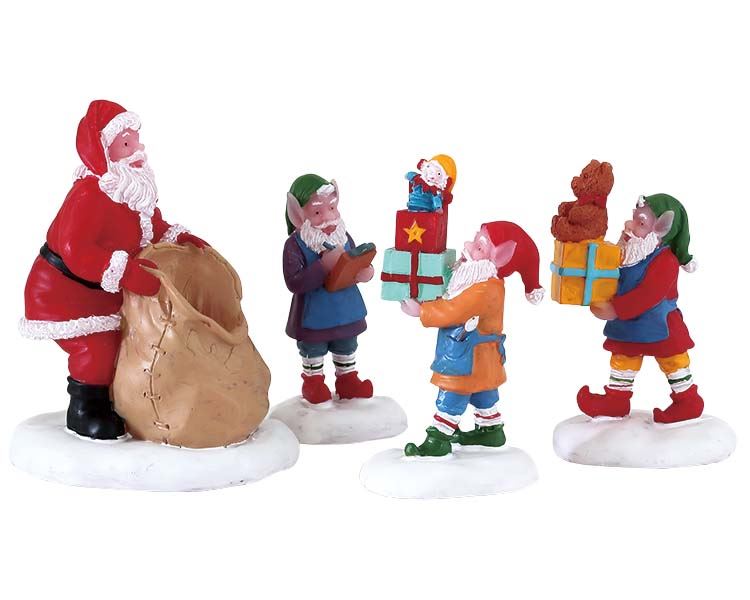 Lemax Present Procession - set van 4 figuur afbeelding