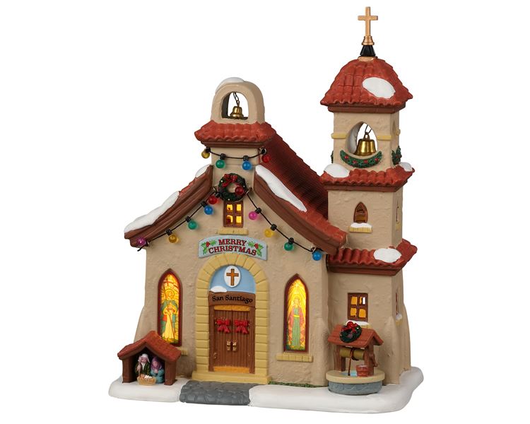 Lemax -'San Santiago Parish'- Verlicht gebouw - Exclusief adapter afbeelding