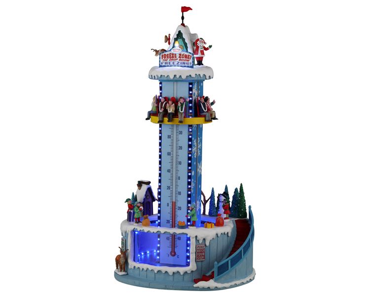 Lemax -'Santa's Freeze Zone'- Verlichte Attractie met animatie, muziek - Inclusief adapter afbeelding