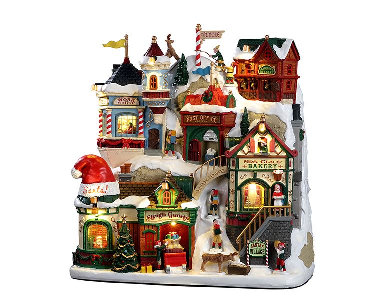 Lemax -'The Elf Workshop'- Verlicht kerstdorp - Exclusief adapter (werkt ook op batterijen) afbeelding