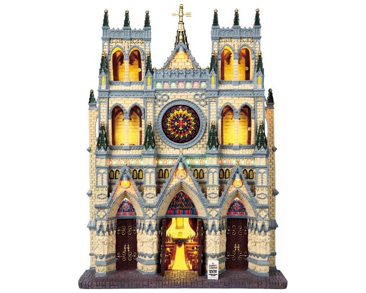 Lemax - 'St. Patrick's Cathedral' - Verlicht gebouw - Exclusief adapter (werkt ook op batterijen)