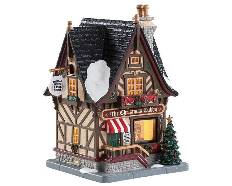 Lemax -'The Christmas Cubby'- Verlicht gebouw - Exclusief adapter afbeelding