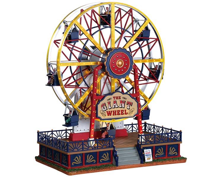 Lemax - 'The Giant Wheel' - Verlichte attractie met animatie & muziek/geluid - Inclusief adapter