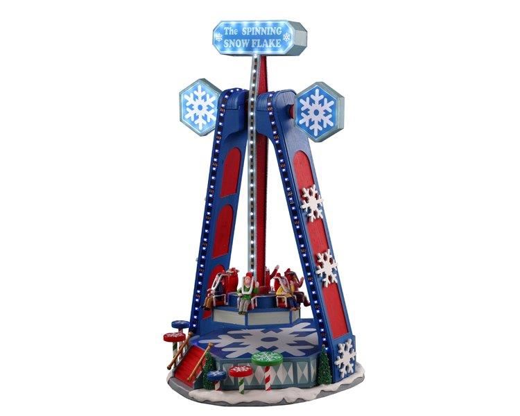 Lemax - 'The Spinning Snowflake' - Verlichte attractie met animatie & muziek/geluid - Inclusief adapter