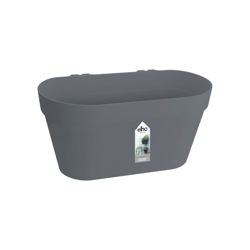 elho Loft Urban Green Wall Duo 28 - Antraciet (Zwart) - L 28 x B 15 x H 13 cm - Ideaal voor balkon en buiten - 100% gerecycled afbeelding