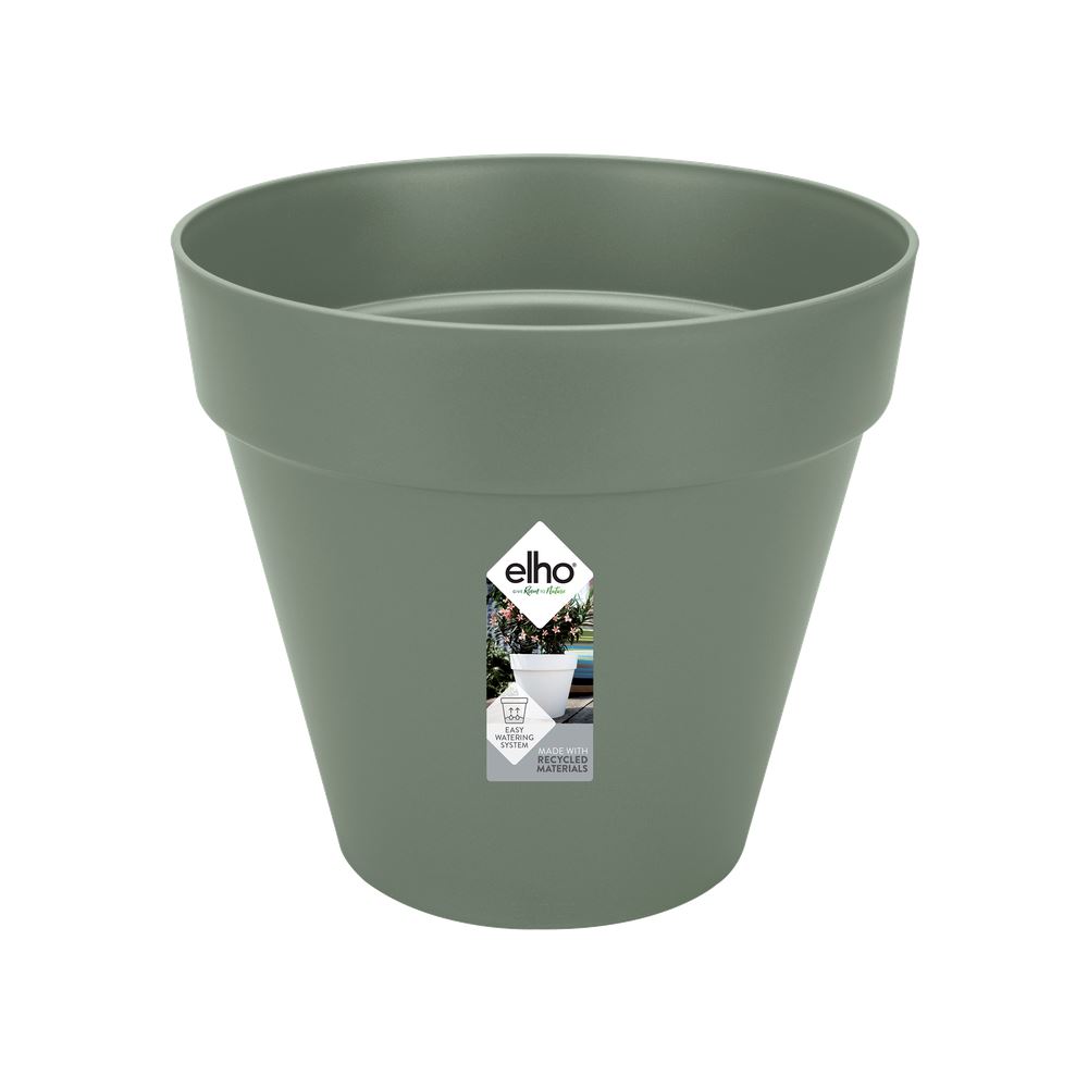 elho Loft Urban Rond 25 - Pistachegroen (Groen) -Ø 25 x H 22 cm - Ideaal voor buiten - 100% gerecycled afbeelding