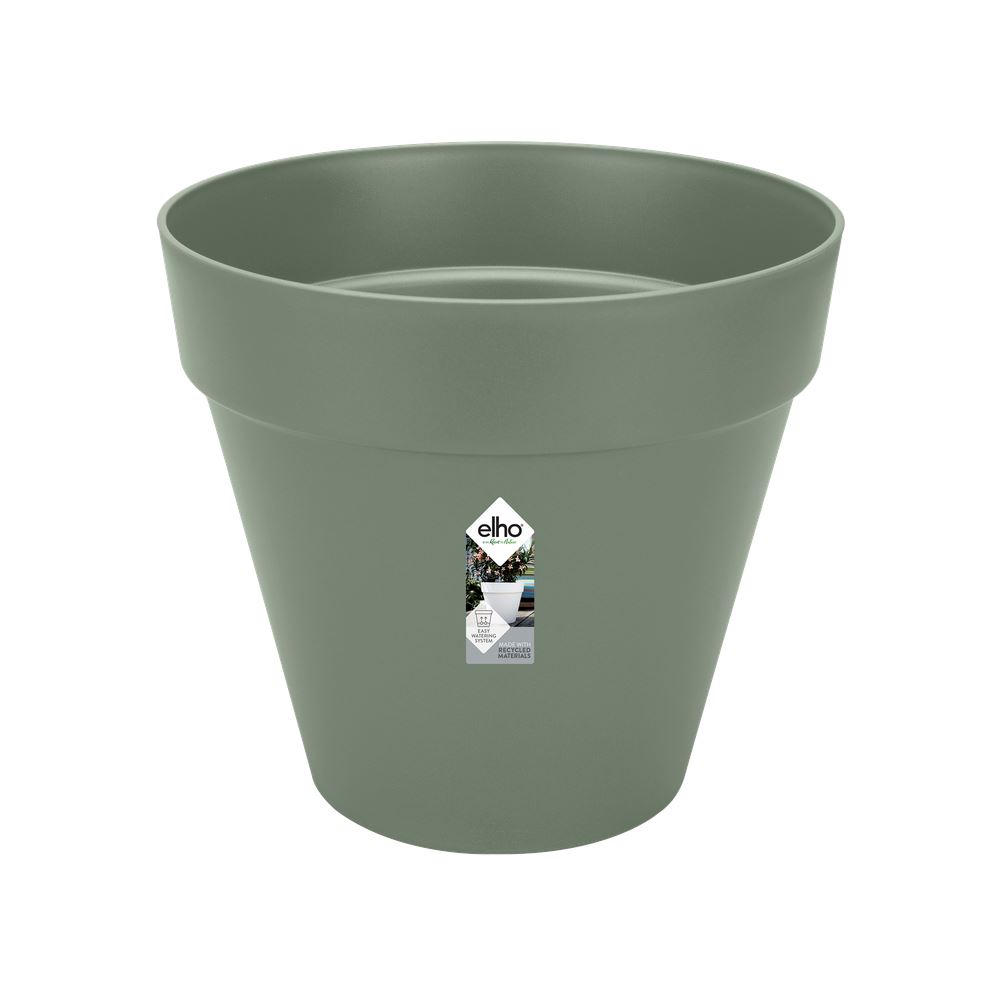 elho Loft Urban Rond Wielen 40 - Pistachegroen (Groen) -Ø 39 x H 35 cm - Ideaal voor buiten - 100% gerecycled afbeelding