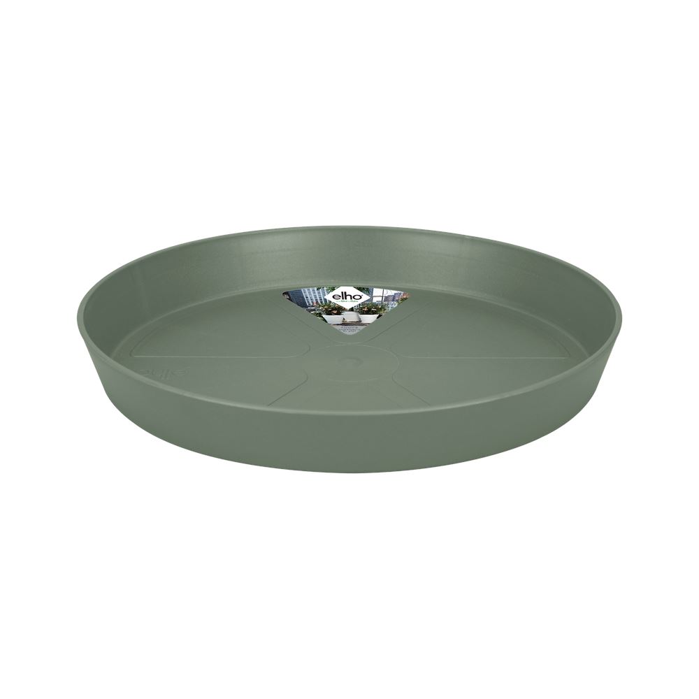 elho Loft Urban Schotel Rond 17 - Pistachegroen (Groen) -Ø 17 x H 2 cm - Ideaal voor buitenpotten - 100% gerecycled afbeelding