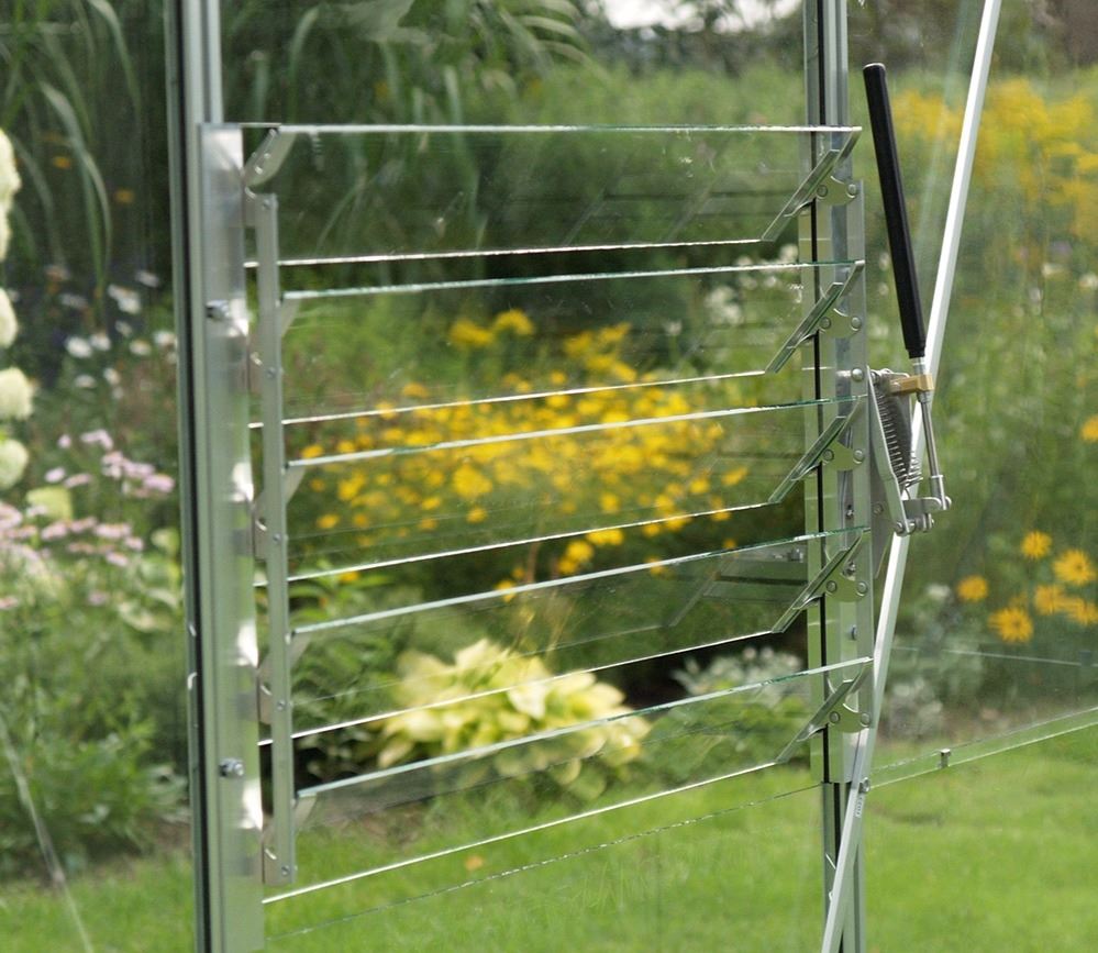 Vitavia automatische raamopener voor Louvre-raam - Aluminium - Geschikt voor Vitavia Comet / Venus / Planet / Apollo / Meridian / Uranus / Jupiter / Olymp / Diana afbeelding