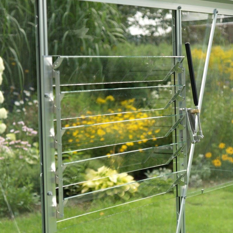 Vitavia louvre-raam met veiligheidsglas - Aluminium - Geschikt voor Vitavia Comet / Venus / Planet / Apollo / Meridian / Uranus / Jupiter / Olymp / Diana afbeelding