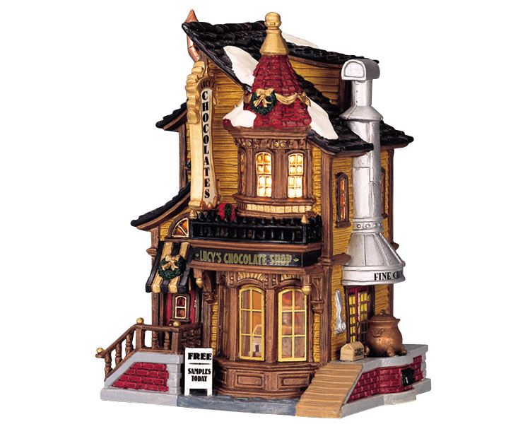 Lemax -'Lucy's Chocolate Shop'- Verlicht gebouw - Exclusief adapter afbeelding