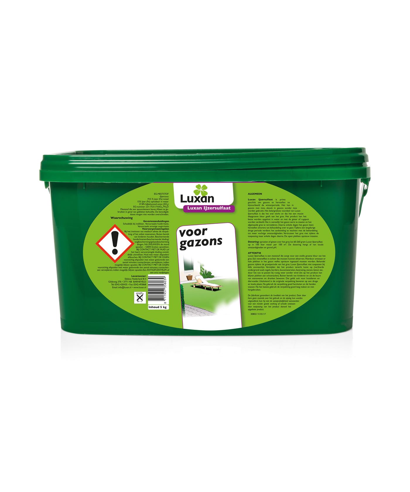 Luxan ijzersulfaat - 5 kg afbeelding