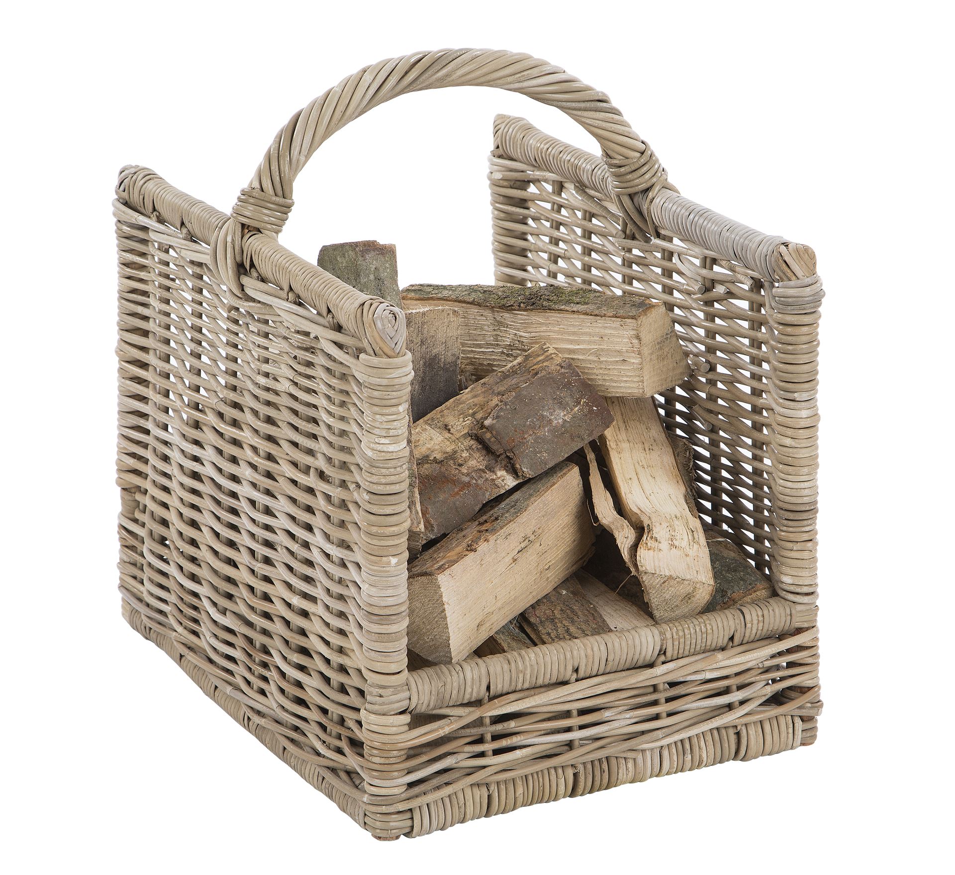 Practo Home mand rotan rechthoek Rotan - Haardaccessoires - 54x41x59cm afbeelding
