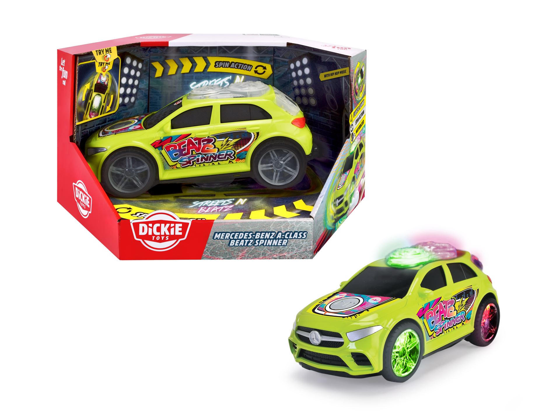 Dickie Mercedes-Benz A-Class Beat Spinner speelgoedauto – 24 cm