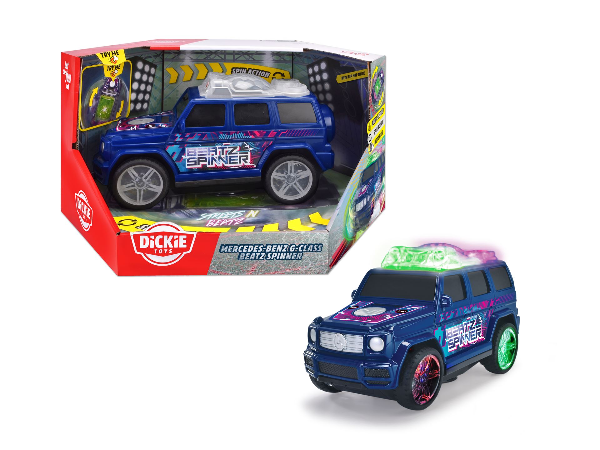 Dickie Mercedes-Benz G-Class Beat Spinner speelgoedauto – 24 cm