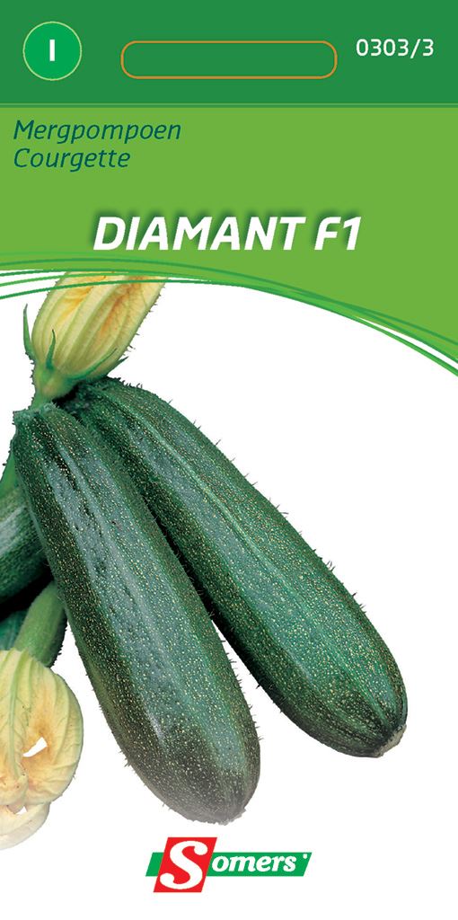 Somers Mergpompoen Diamant F1 - Hybride courgette afbeelding