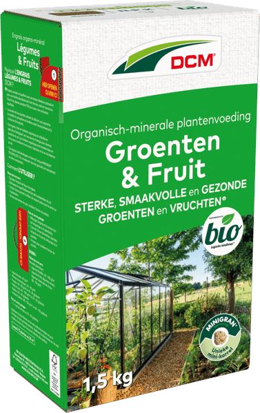 DCM meststof voor groenten & fruit – 1,5 kg – voor 10 m² - bio