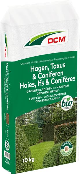 DCM meststof voor hagen, taxus & coniferen 10kg - BIO