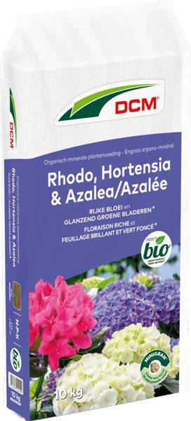 DCM meststof voor rhododendron, hortensia & azalea - 10 kg - voor 175 m² - Bio