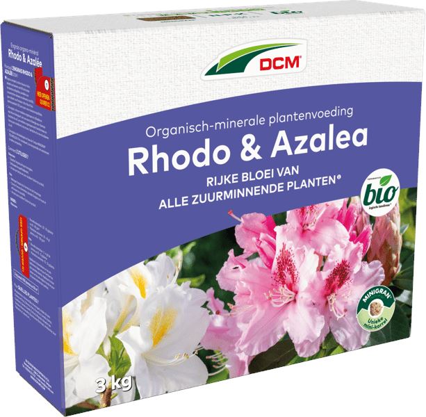 DCM meststof voor rhododendron, hortensia & azalea - 3 kg - voor 50 m² - Bio