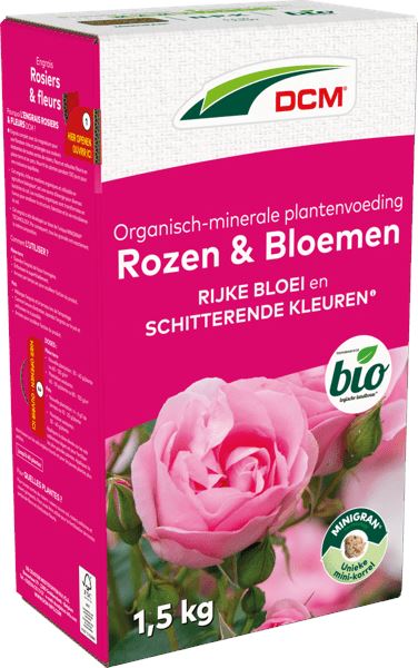 DCM meststof voor rozen & bloemen - 1,5 kg - voor 20 m² - Bio