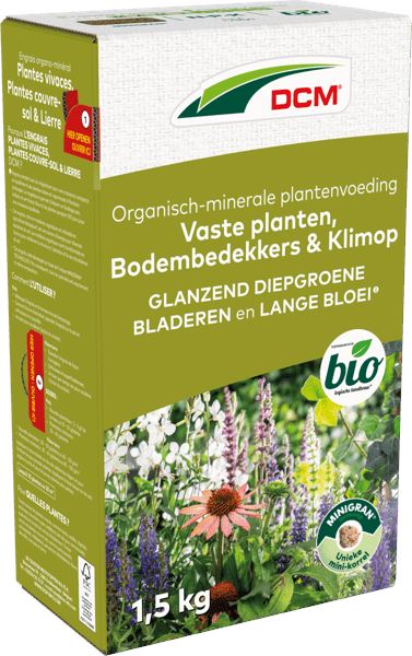 DCM meststof voor vaste planten, bodembedekkers & klimop - 1,5 kg- voor 20 m2 - Bio