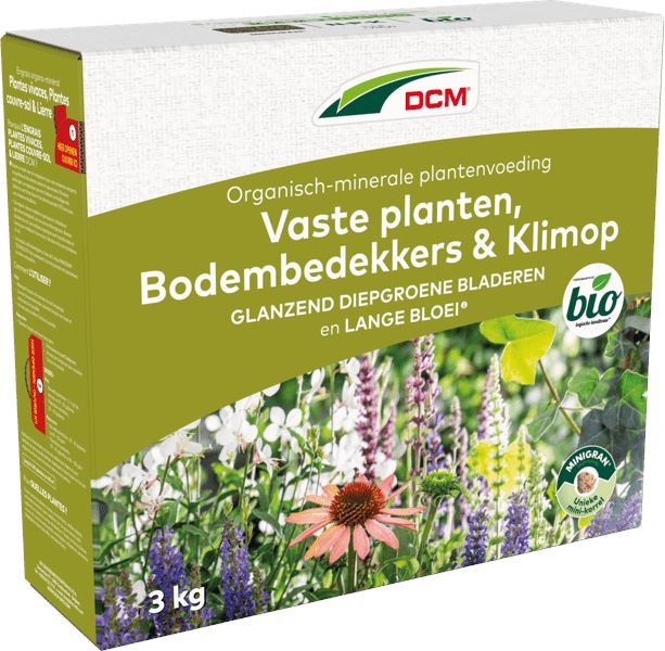 DCM meststof voor vaste planten, bodembedekkers & klimop - 3 kg - voor 40 m2 - Bio