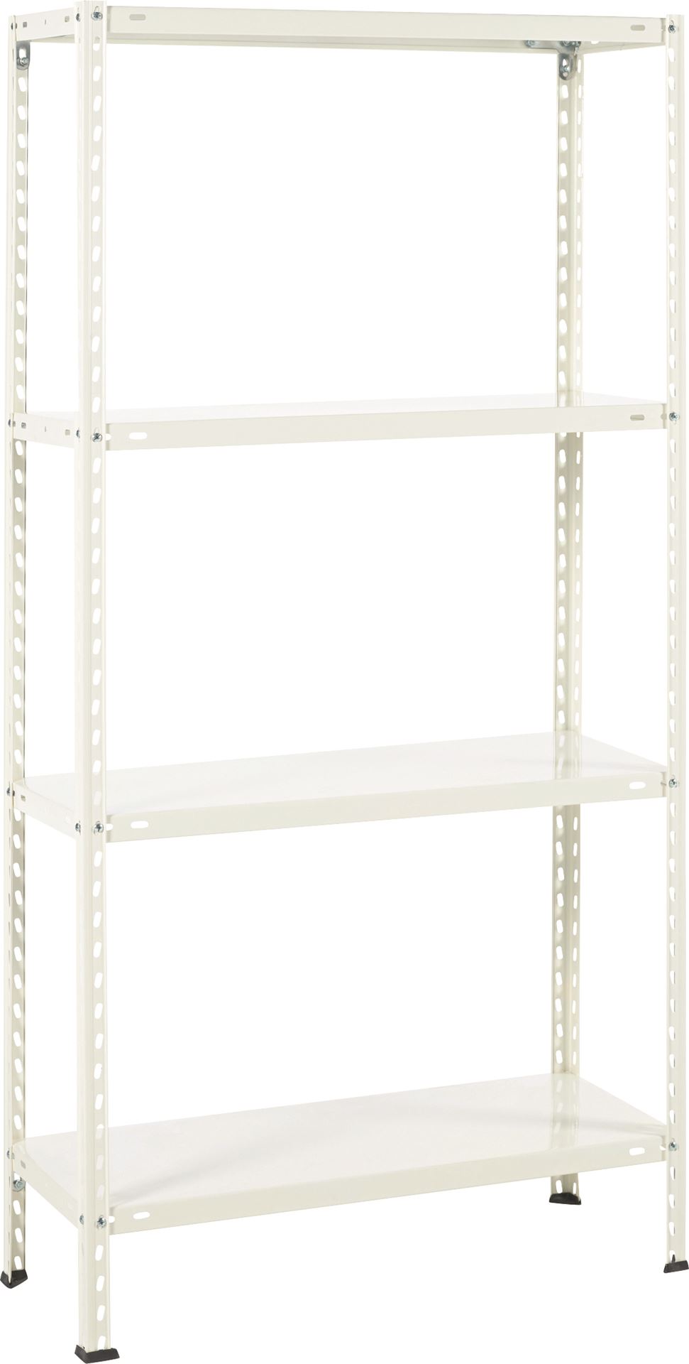 Practo Home metal rack 103 wit - Metalen opbergrek - 30x75x150cm