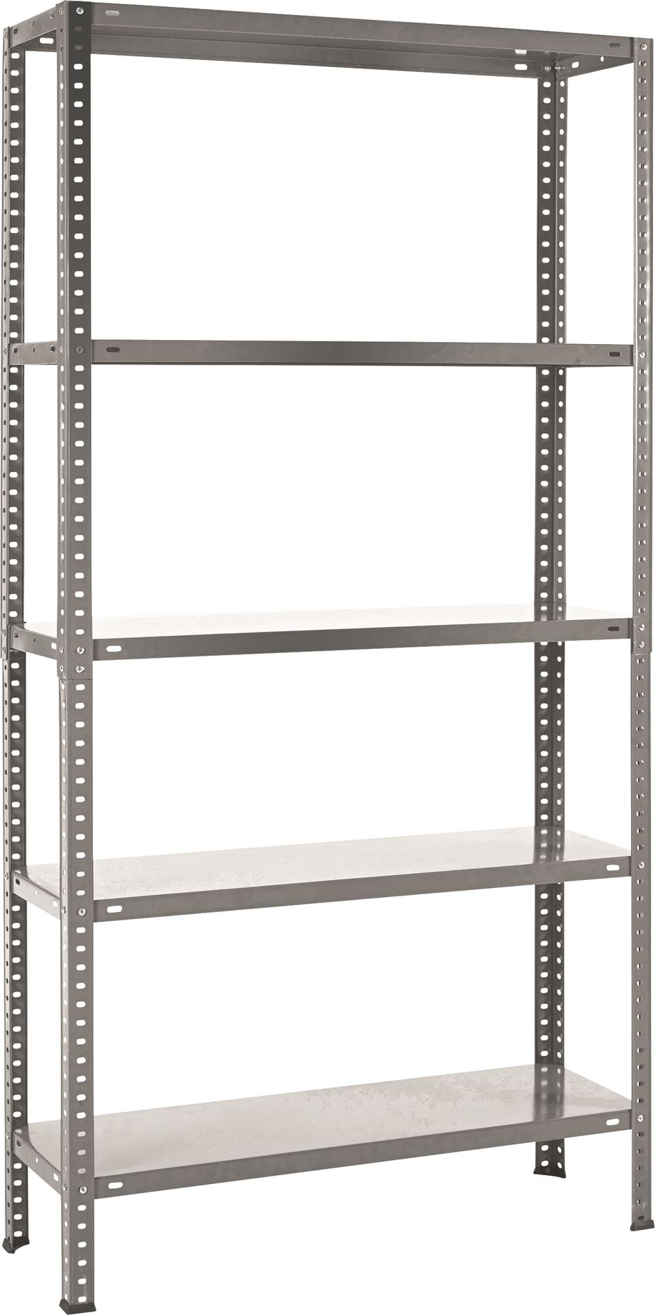 Practo Home metal rack galva 131 galva - Metalen opbergrek - 30x90x180cm