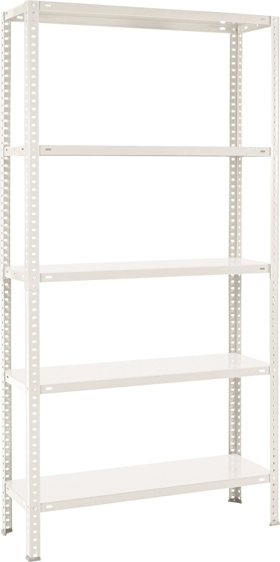 Practo Home metal rack 131 wit - Metalen opbergrek - 30x90x180cm