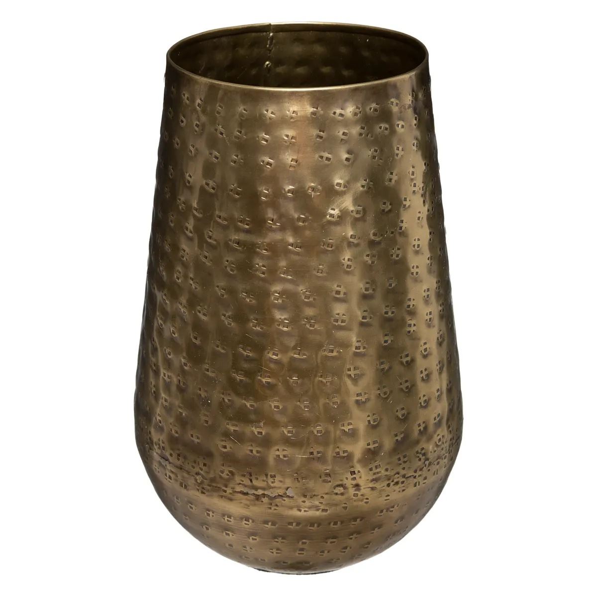 Atmosphera Bloemenvaas Metaal 15x23 cm - Goudkleurig - Metallic afbeelding