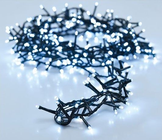 Micro clusterverlichting - 8 m - 400 koud witte ledlampjes - 8 functies afbeelding