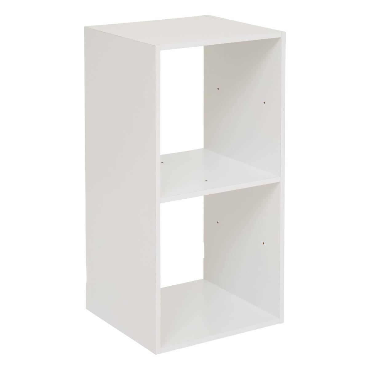 5Five Mix n' Modul Boekenkast - 2 Vakken - 34.5 x 32 x 67.6 cm - Wit
