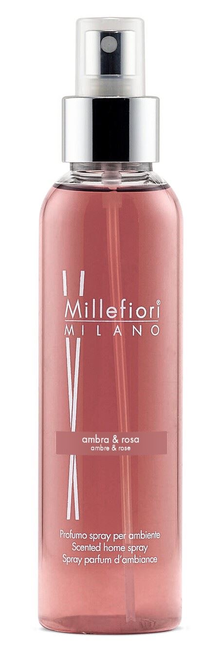 Millefiori Milano roomspray 150 ml - Ambra&Rosa afbeelding