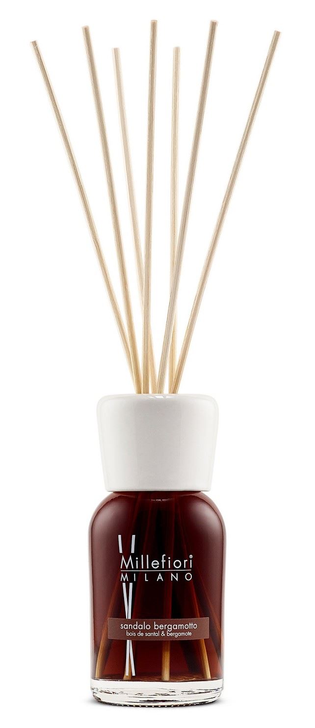 Millefiori Milano diffuser met geurstokjes 150 ml - Sandalo Bergamotto afbeelding