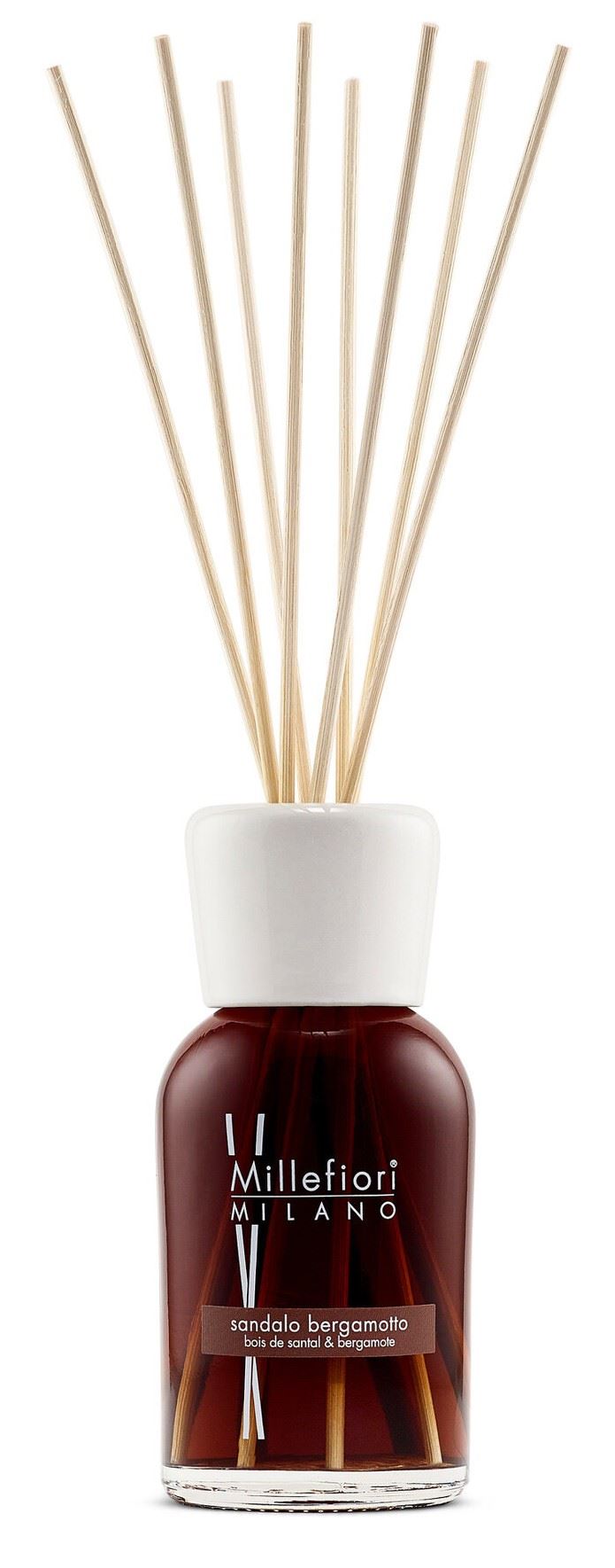 Millefiori Milano diffuser met geurstokjes 250 ml - Sandalo Bergamotto afbeelding